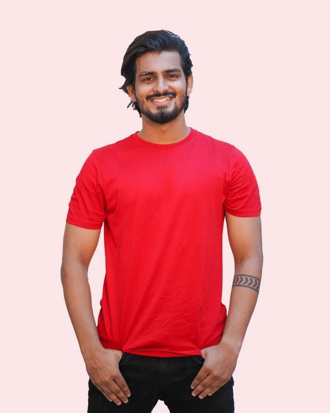 Supima Crew Tee — Essential Red