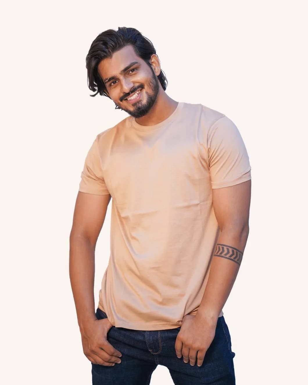 Supima Crew Tee — Golden Dawn