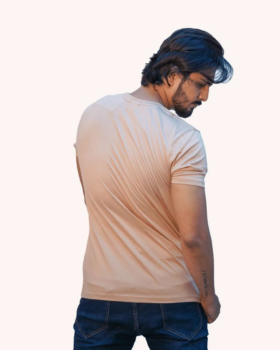 Supima Crew Tee — Golden Dawn alternate view